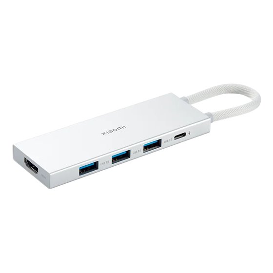 XMDS05YM base para portátil y replicador de puertos Alámbrico USB 3.2 Gen 1 (3.1 Gen 1) Type-A + Type-C Blanco