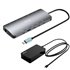 Metal USB-C Nano 3x Display Dock, 2x HDMI 1x USB-C video with Power Delivery 140W + Universal Charger 140 W