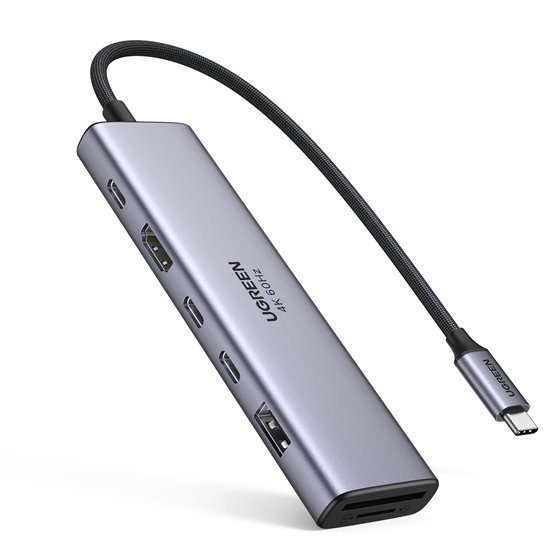REVODOK 7-IN-1 4K@60HZ HDMI DOCK Acoplamiento Base Gris