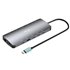 Metal USB-C Nano 3x Display Dock, 2x HDMI 1x USB-C video + Power Delivery 140W
