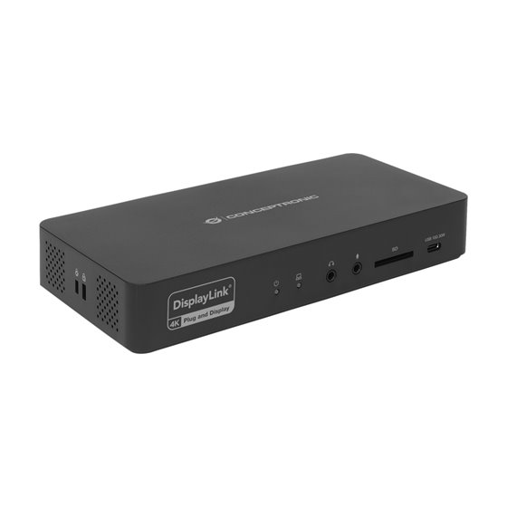 DONN31B base para portátil y replicador de puertos Alámbrico USB 3.2 Gen 2 (3.1 Gen 2) Type-C Negro