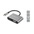 DONN16G base para portátil y replicador de puertos Alámbrico USB 3.2 Gen 1 (3.1 Gen 1) Type-C Negro, Plata