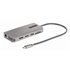 Adaptador Multipuerto USB-C de 3 Monitores HDMI/DP - 4K 60Hz Doble + 4K 30Hz HDMI y DP - Hub 4x USB-A - PD de 100W de Paso - Red