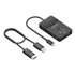 Docking USB-C a HDMI 1080P@60Hz (Inalámbrico) 30M, 1xHDMI 4K60HZ (Cable) 2xUSB-C 1xUSB-A 1xUSB-C PD 100W, Negro