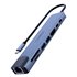 MINIDOCK C81 ALUMINIO USB-C A HDMI 4K/2xUSB-A/PD 100W/USB-C/SD/MICROSD/RJ45