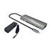 USB-C Metal Nano Docking Station 4K HDMI LAN with Power Delivery 100W + Universal Charger 100W