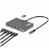 QUAD-USB-HDMI-ADAPT base para portátil y replicador de puertos Alámbrico USB 3.2 Gen 1 (3.1 Gen 1) Type-C Gris