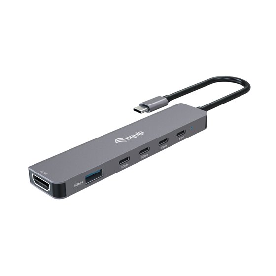 133500 base para portátil y replicador de puertos Alámbrico USB 3.2 Gen 1 (3.1 Gen 1) Type-C Gris