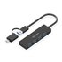 Hub USB 3.1 USB-C USB-A, USB-C/M+USB-A/M-4xTIPO A/H, Negro, 15cm