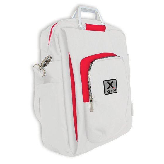 appNBST15x maletines para portátil 39,6 cm (15.6") Mochila bandolera Rojo, Blanco