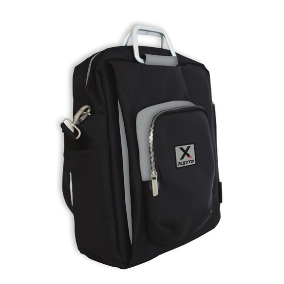 appNBST15x maletines para portátil 39,6 cm (15.6") Mochila bandolera Negro, Gris