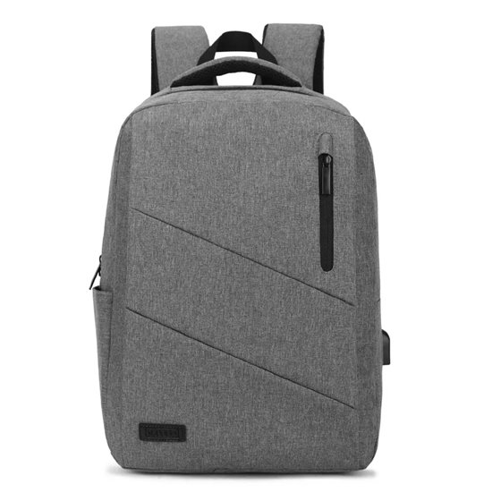 City Backpack Mochila para portátil 15.6", Poliéster Oxford, Gris