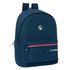SAFTA MOCHILA DOBLE PARA PORTÁTIL 15,6+USB EL GANSO CLASSIC 24,55L AZUL