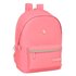 SAFTA MOCHILA DOBLE PARA PORTÁTIL 15,6+USB 24,55L EL GANSO BASICS MARSALA