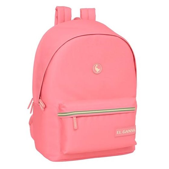 SAFTA MOCHILA DOBLE PARA PORTÁTIL 15,6+USB 24,55L EL GANSO BASICS MARSALA