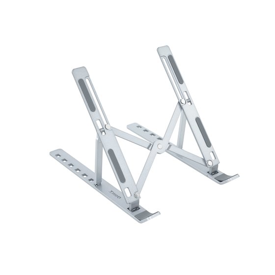 Soporte Elevador para Portátiles, Tablets, Móviles y Libros, Plata