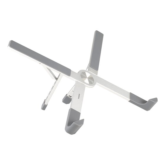 Soporte elevador plegable de aluminio para portátiles, Plata