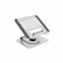 Soporte Elevador con rotación 360° y ajustable, para dispositivos de 11”-17”, Color Plata