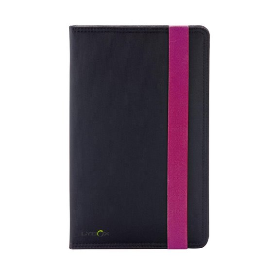 LY015 funda para tablet 20,3 cm (8") Folio Negro, Púrpura