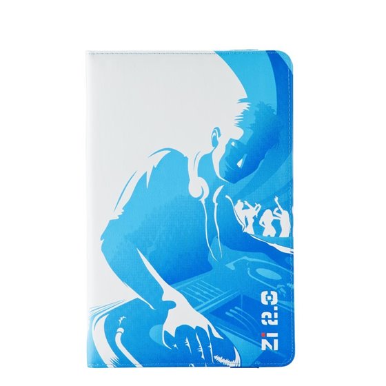 ZR112 funda para tablet 20,3 cm (8") Folio Azul, Blanco