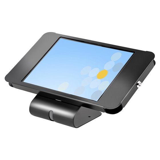 Soporte Seguro para Tablet - Base Universal Antirrobo para Tablets de hasta 10,5" - con Cerradura y Compatible con K-Slot - de M