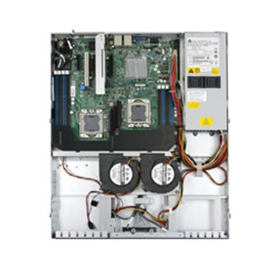 SR1630BCR servidor barebone Intel® 5500 LGA 1366 (Socket B) Bastidor (1U) Aluminio, Negro