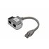 Cable de conexión-adaptador CAT 5e, 2 CAT 5e, blindados