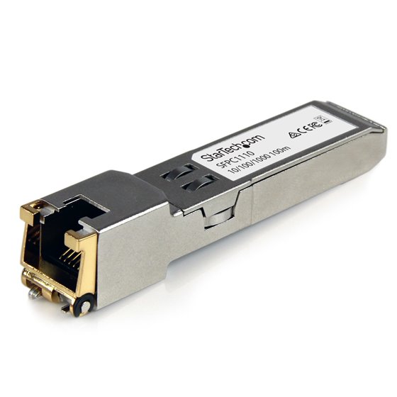 Módulo Transceptor SFP Compatible con el Modelo SFP-GE-T de Cisco - 1000BASE-T - SFP a RJ45 Cat6 / Cat5e - 10/100/1000 Mbps - RJ