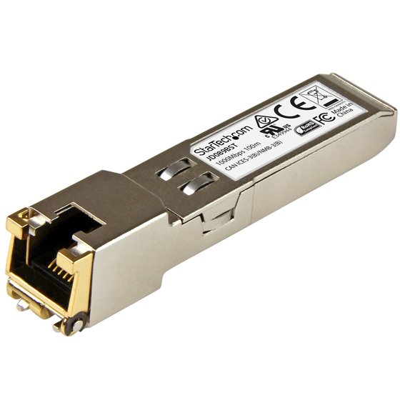 Módulo Transceptor SFP Compatible con el Modelos JD089B de HPE - 1000BASE-T - SFP a RJ45 Cat6 / Cat5e - SFP Ethernet Gigabit de 