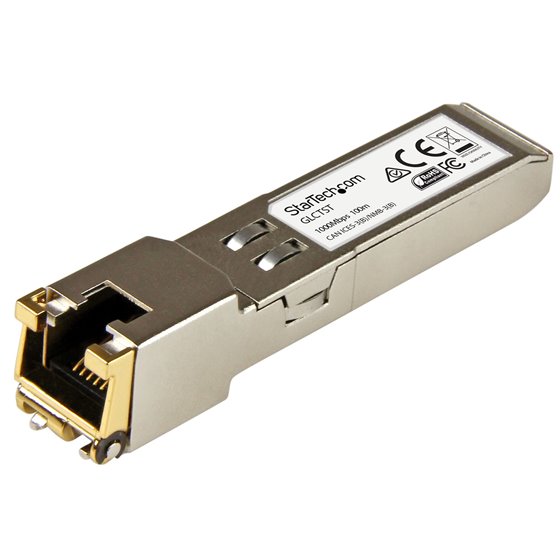 Módulo Transceptor SFP Compatible con el Modelo 10050 de Extreme Networks - 1000BASE-T - SFP a RJ45 Cat6 / Cat5e - SFP Ethernet 