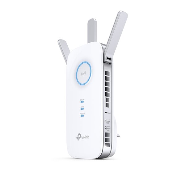 RE550 ampliador de red Transmisor y receptor de red Blanco 10, 100, 1000 Mbit/s