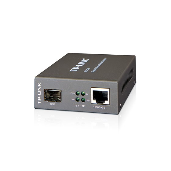 MC220L convertidor de medio 1000 Mbit/s Multimodo, Monomodo Negro