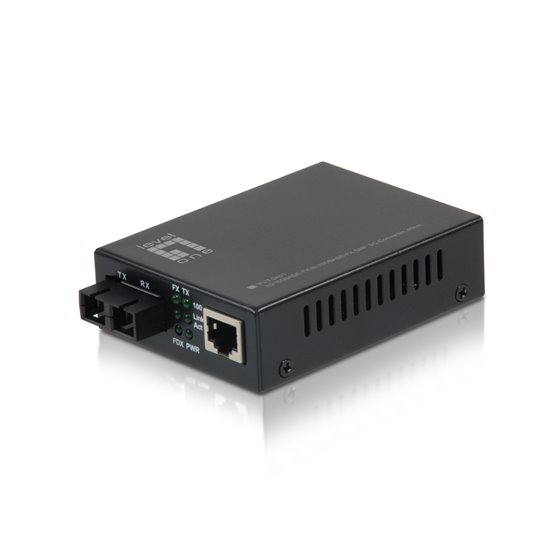 FVT-2401 convertidor de medio 100 Mbit/s 1310 nm Monomodo Negro