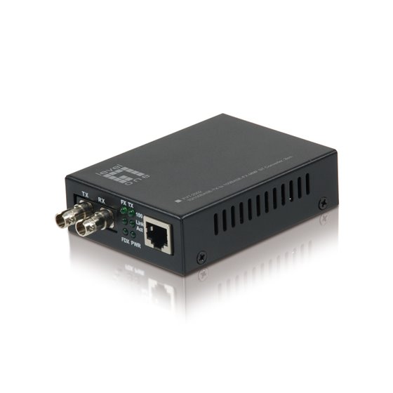 FVT-2002 convertidor de medio 100 Mbit/s 1310 nm Negro