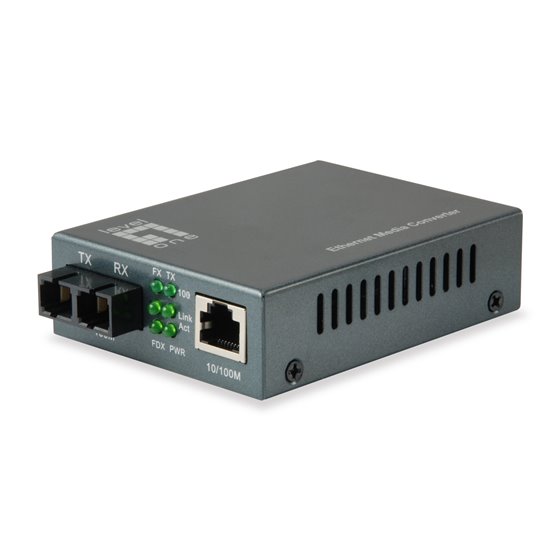 FVT-1101 convertidor de medio 100 Mbit/s 1310 nm Multimodo Negro