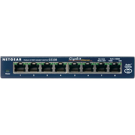 GS108GE switch No administrado Gigabit Ethernet (10/100/1000) Azul