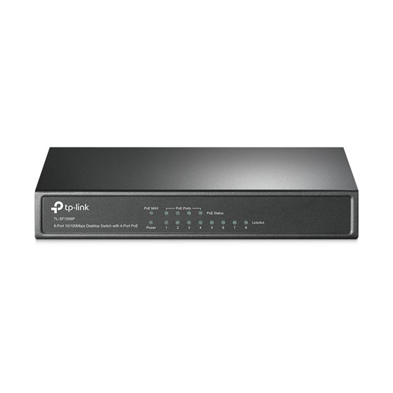 TL-SF1008P switch No administrado Fast Ethernet (10/100) Energía sobre Ethernet (PoE) Oliva