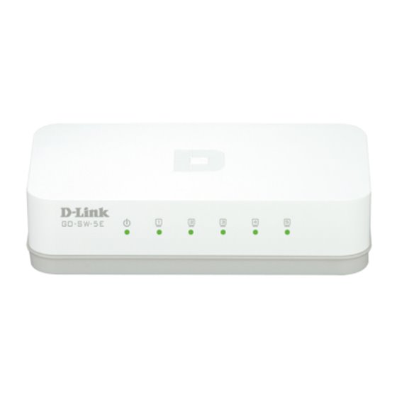 GO-SW-5E switch No administrado Fast Ethernet (10/100) Blanco