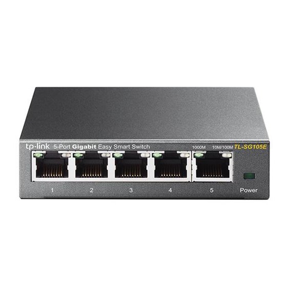 TL-SG105E Gestionado L2 Gigabit Ethernet (10/100/1000) Negro