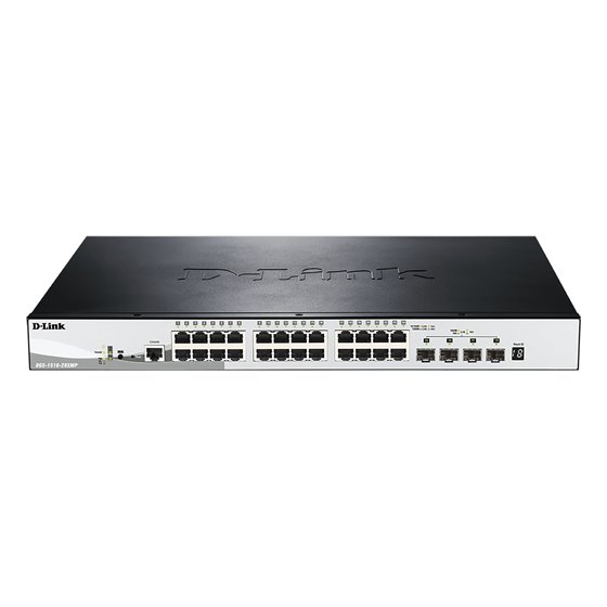 DGS-1510-28XMP switch Gestionado L2/L3 Gigabit Ethernet (10/100/1000) Energía sobre Ethernet (PoE) Negro, Gris