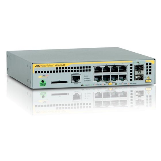 AT-x230-10GP-50 Gestionado L2+ Gigabit Ethernet (10/100/1000) Energía sobre Ethernet (PoE) Gris