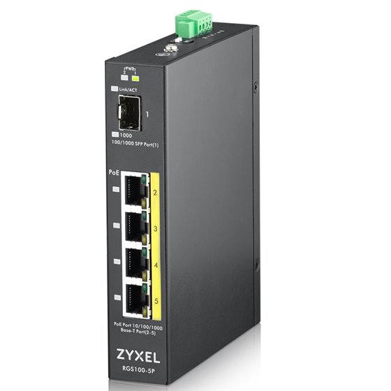 RGS100-5P No administrado L2 Gigabit Ethernet (10/100/1000) Energía sobre Ethernet (PoE) Negro