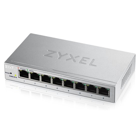 GS1200-8 Gestionado Gigabit Ethernet (10/100/1000) Plata