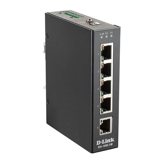 DIS-100E-5W switch No administrado L2 Fast Ethernet (10/100) Negro