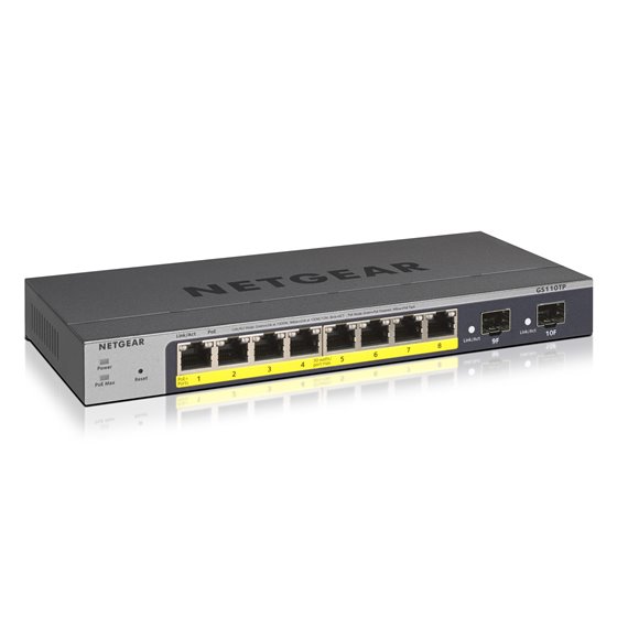 GS110TP Gestionado L2/L3/L4 Gigabit Ethernet (10/100/1000) Energía sobre Ethernet (PoE) Gris