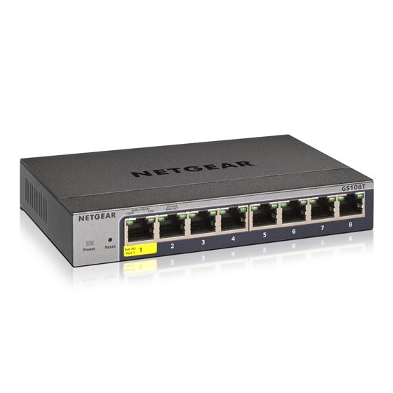GS108Tv3 Gestionado L2 Gigabit Ethernet (10/100/1000) Gris