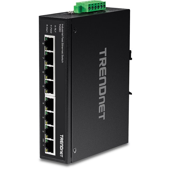 TI-E80 switch No administrado Fast Ethernet (10/100) Negro
