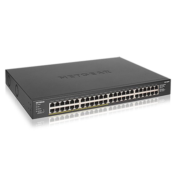 GS348PP No administrado Gigabit Ethernet (10/100/1000) Energía sobre Ethernet (PoE) Negro
