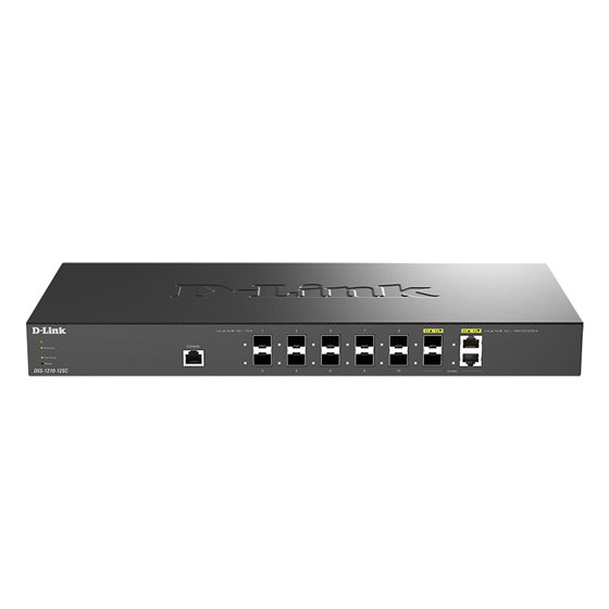 DXS-1210-12SC switch Gestionado L2/L3 1U Negro, Plata