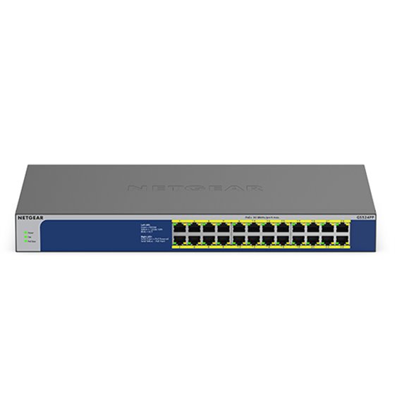 GS524PP No administrado Gigabit Ethernet (10/100/1000) Energía sobre Ethernet (PoE) Gris